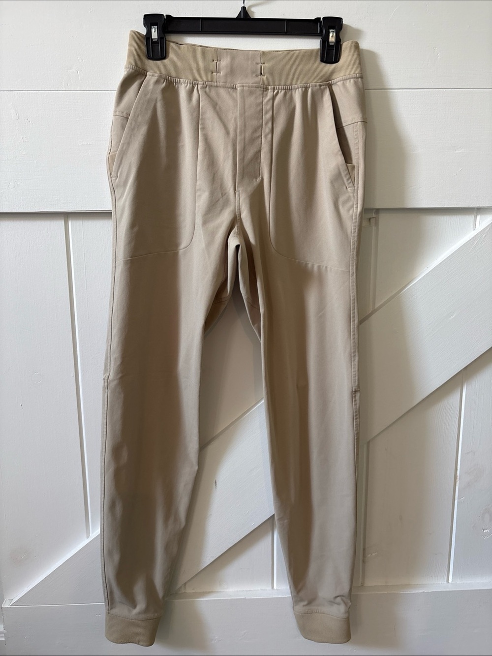 Lululemon ABC Jogger Mens Tan Beige Slim Fit Pants LM5AJOS Size Small Stretch